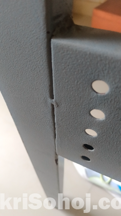 L shaped metal table